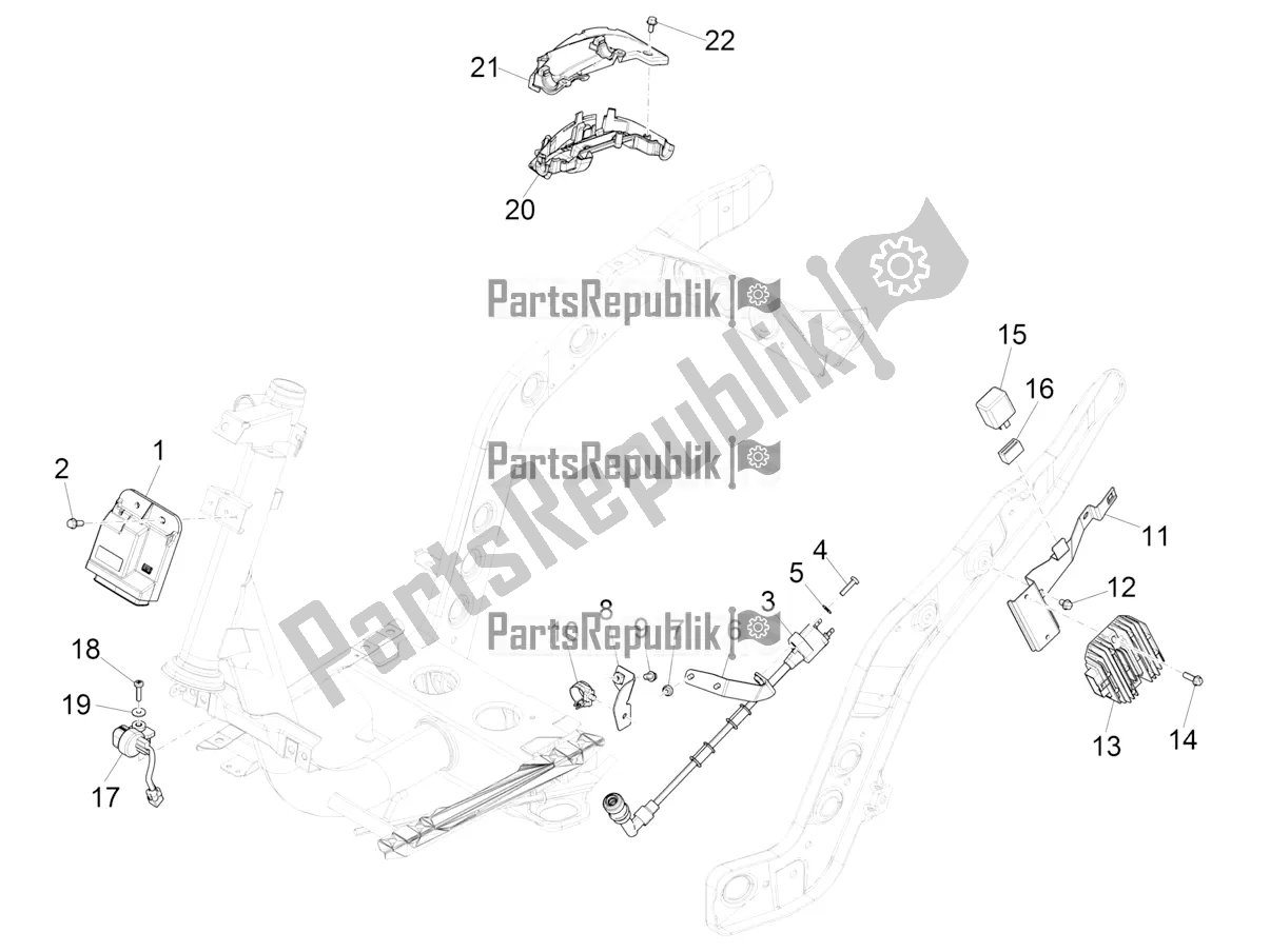 All parts for the Voltage Regulators - Electronic Control Units (ecu) - H. T. Coil of the Piaggio ZIP 50 4T 2020