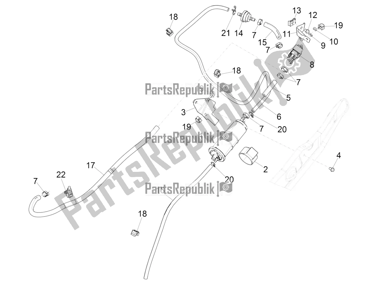 Tutte le parti per il Sistema Anti-percolazione del Piaggio ZIP 50 4T 2021