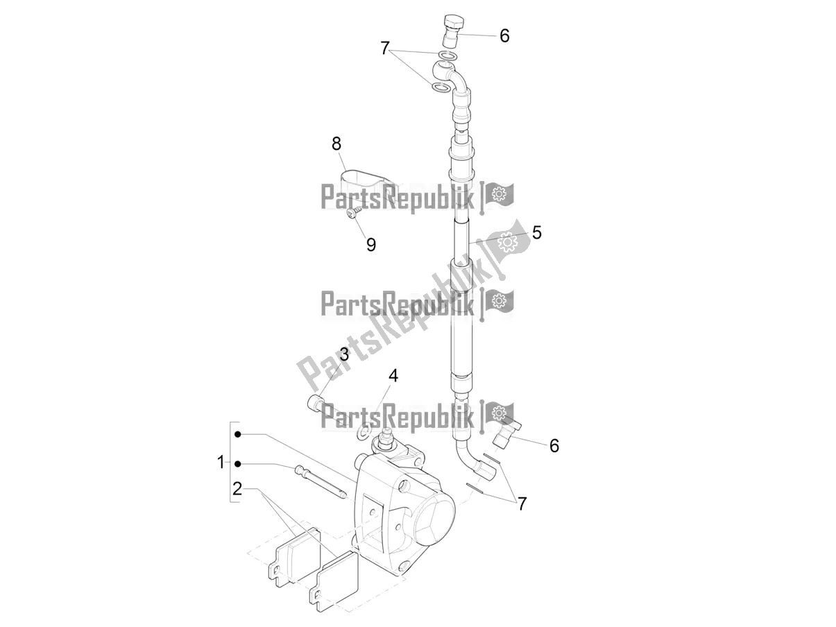 Todas las partes para Tubos De Frenos - Pinzas de Piaggio ZIP 50 4T 2021