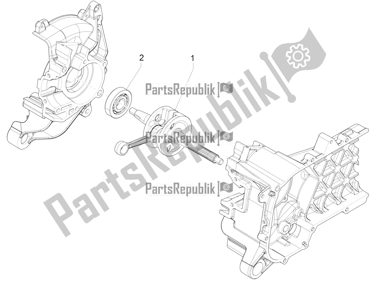 Todas las partes para Cigüeñal de Piaggio ZIP 50 4T 2021