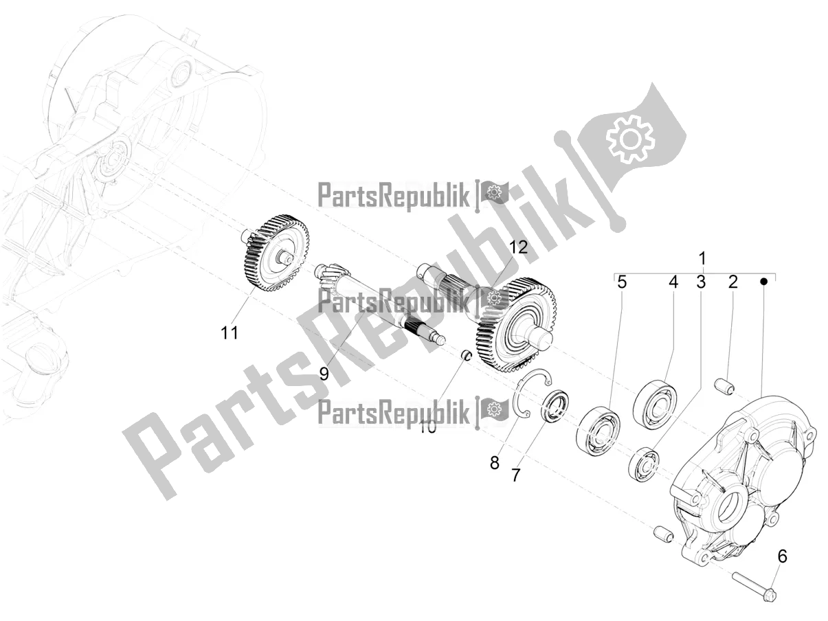 Tutte le parti per il Unità Di Riduzione del Piaggio ZIP 50 4T 2021