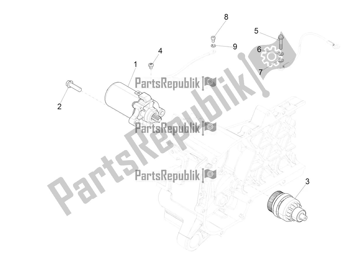 Todas las partes para Stater - Arranque Eléctrico de Piaggio ZIP 50 4T 2021