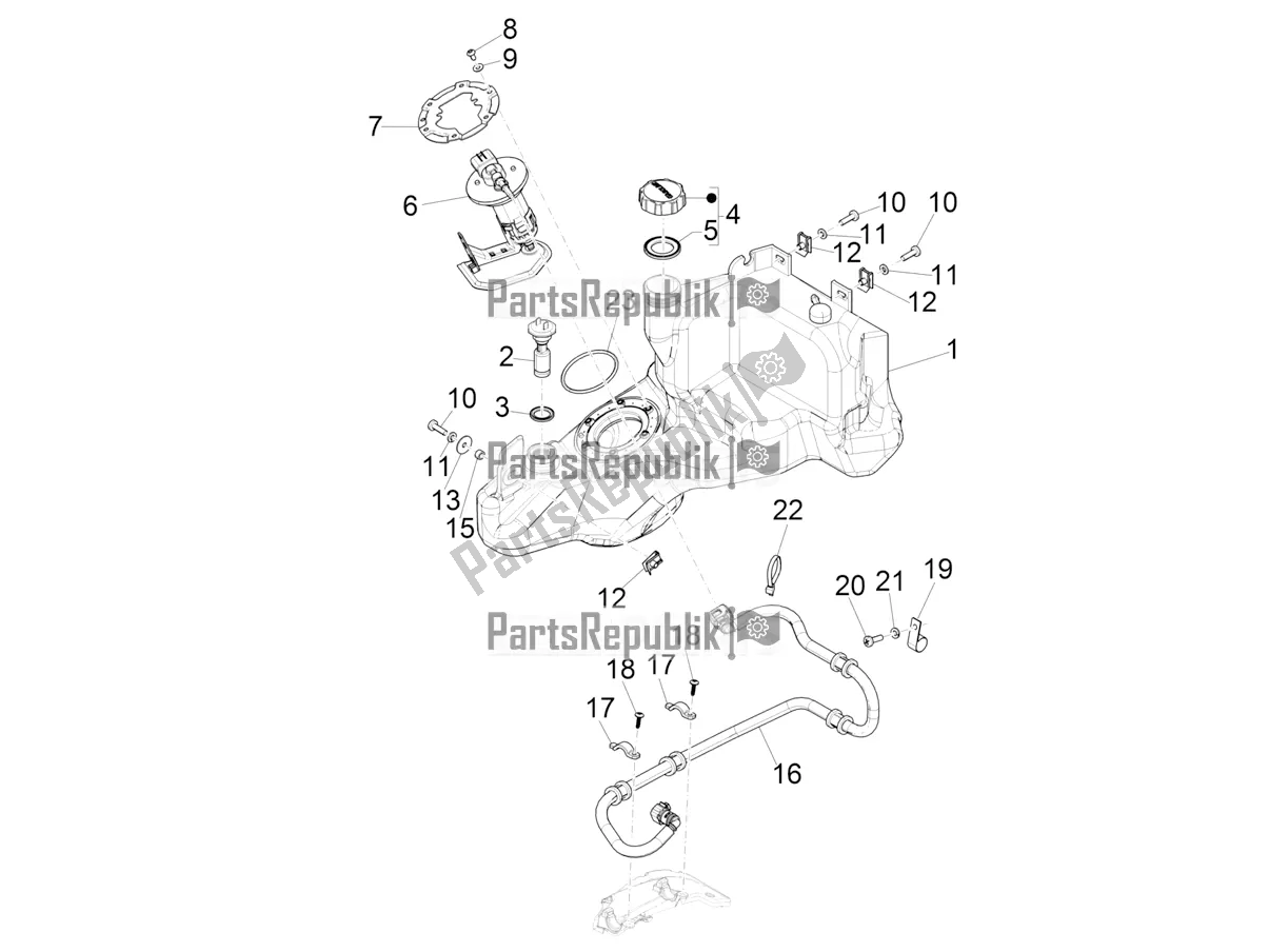 Toutes les pièces pour le Réservoir D'essence du Piaggio ZIP 50 4T 2022