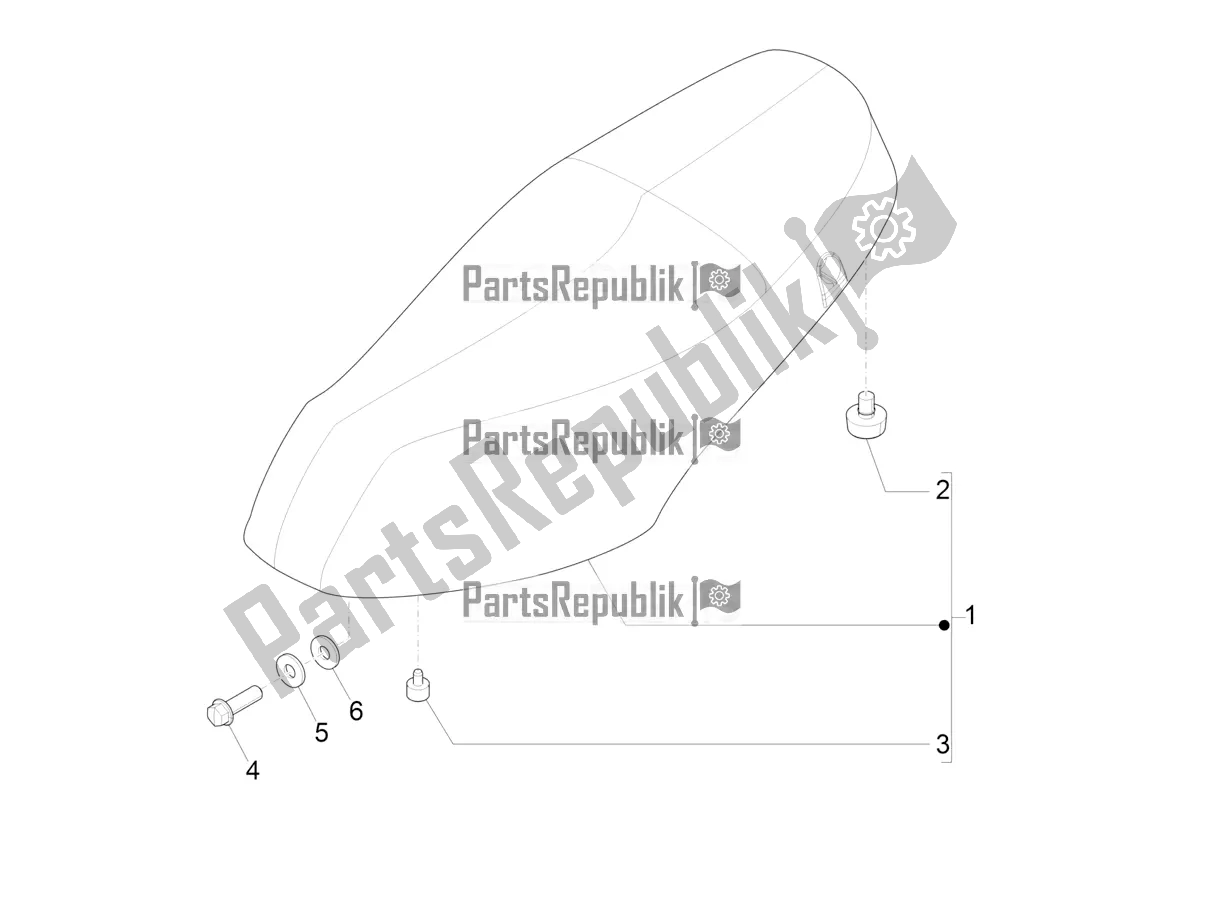 All parts for the Saddle/seats of the Piaggio ZIP 50 4T 2022