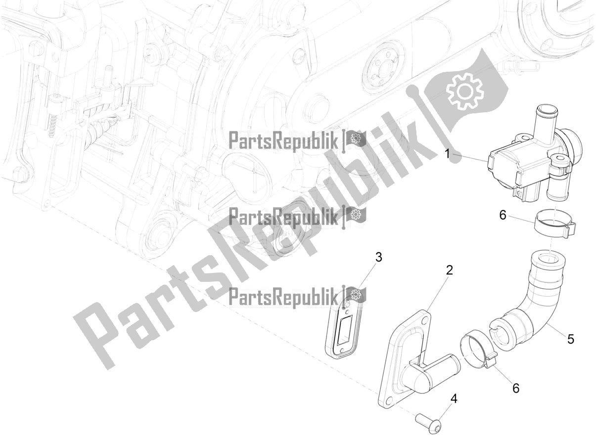 Toutes les pièces pour le Boîte à Air Secondaire du Piaggio ZIP 50 4T 2022