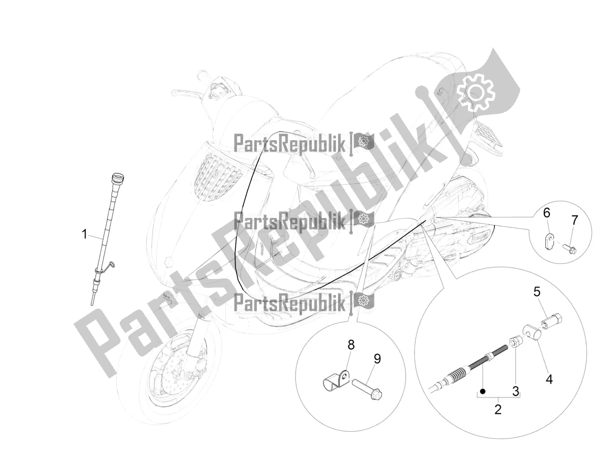 All parts for the Transmissions of the Piaggio ZIP 50 4T 2022