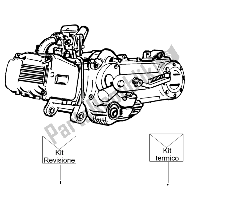 Toutes les pièces pour le Kit De Joint du Piaggio Prima Vera 4T 25 KM H 50 2000 - 2010