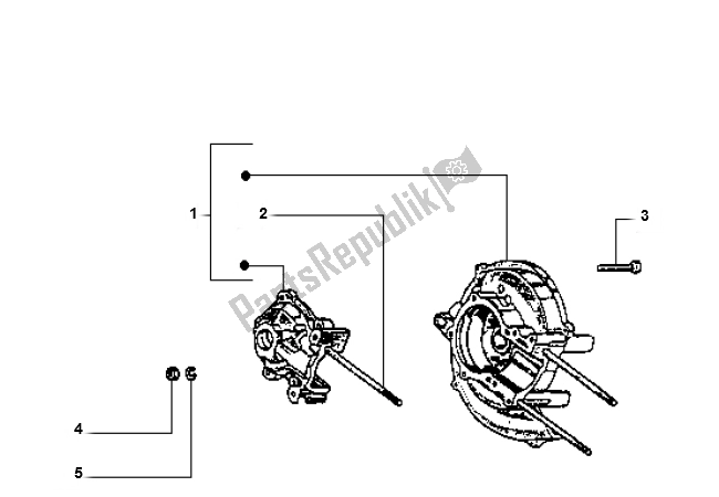 Tutte le parti per il Carter del Piaggio Vespa Ciao 50 2000 - 2010