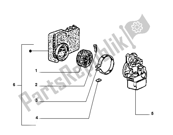 Tutte le parti per il Filtro Dell'aria del Piaggio Vespa Ciao 50 2000 - 2010
