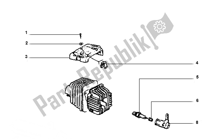 All parts for the Bougie of the Piaggio Vespa Ciao 50 2000 - 2010