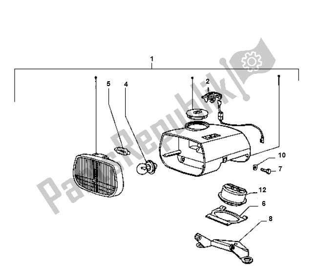 Tutte le parti per il Faro del Piaggio Vespa Ciao 50 2000 - 2010