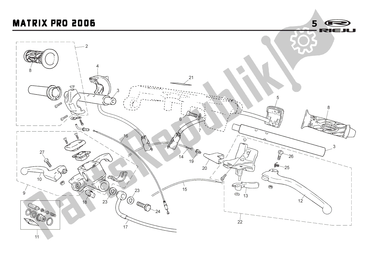 Todas las partes para Stuurdelen de Rieju RS2 PRO Groen 09 50 2009