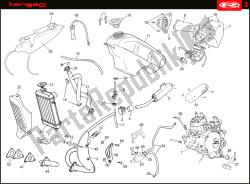 radiateur/benzinetank/uitlaat