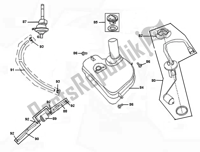 Alle onderdelen voor de Benzinetank van de Rover Classic 50 2000 - 2010