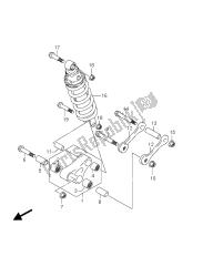 palanca de amortiguación trasera (gsr750 e24)