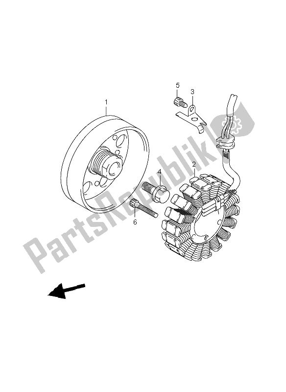 Tutte le parti per il Generatore del Suzuki GSR 600A 2007