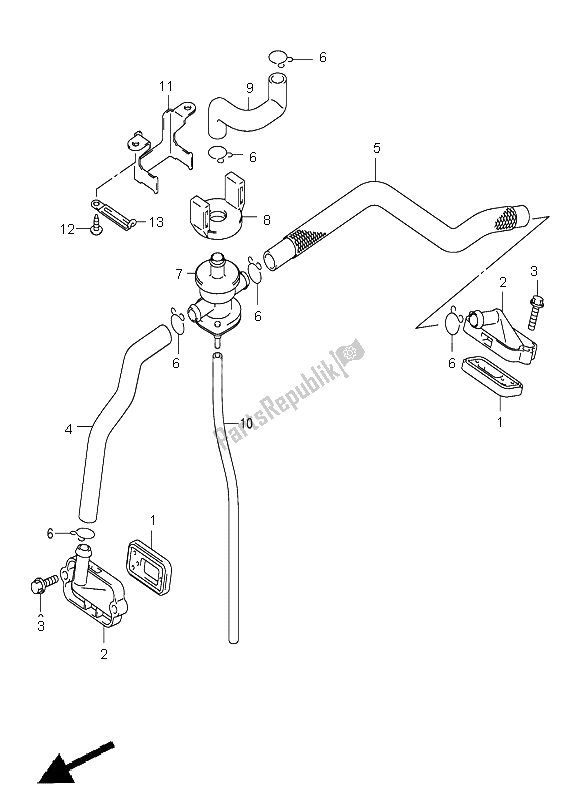 Tutte le parti per il 2a Aria del Suzuki DL 1000 V Strom 2004