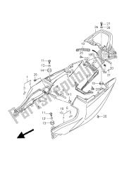 tampa da cauda do assento (sv650s-su)