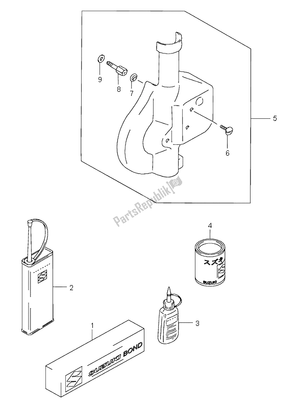 All parts for the Optional of the Suzuki RM 80 2001