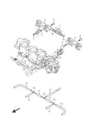 tubo flessibile del corpo farfallato e giunto (gsx1300rauf e19)