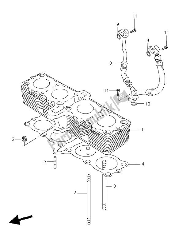 Wszystkie części do Cylinder Suzuki GSX 600F 1999