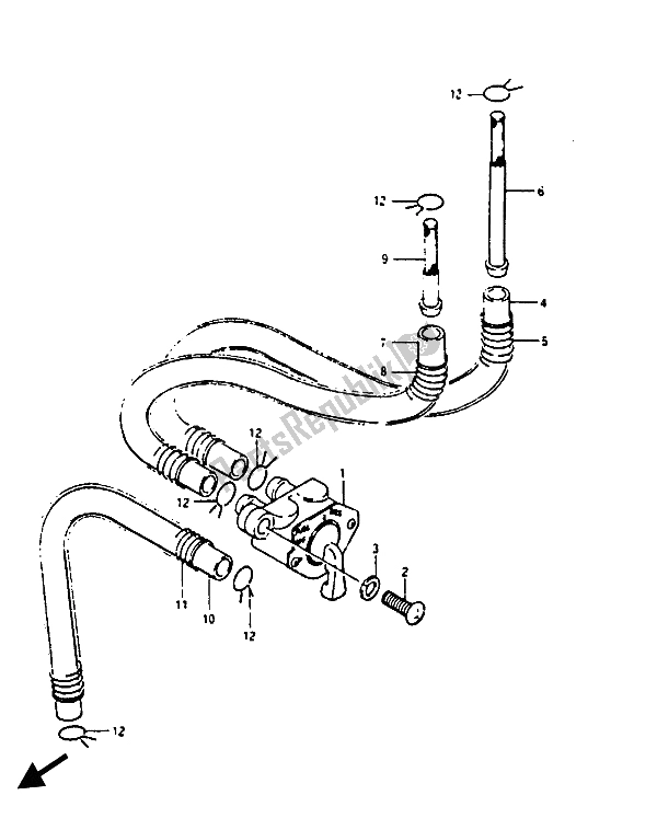 Toutes les pièces pour le Robinet De Carburant du Suzuki RG 125 CUC Gamma 1987