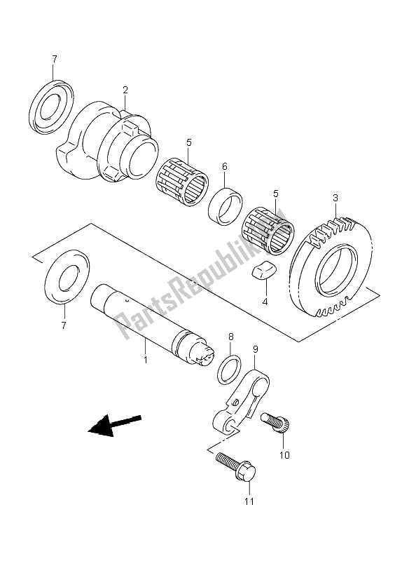 Toutes les pièces pour le équilibreur De Manivelle du Suzuki GSX 1300R Hayabusa 2001