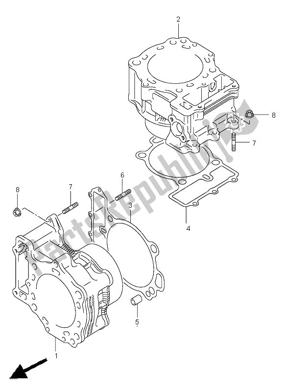 Todas as partes de Cilindro do Suzuki DL 1000 V Strom 2003