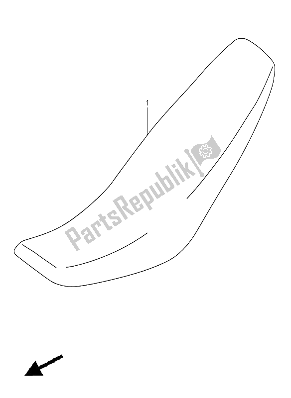 All parts for the Seat of the Suzuki RM 250 2005