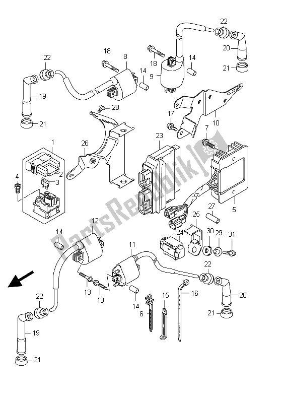 Todas las partes para Eléctrico (vl800ue E19) de Suzuki C 800 VL Intruder 2012