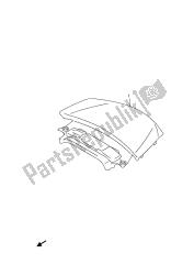 COVER SET PILLION RIDER (OPTIONAL) (AN650Z E02)