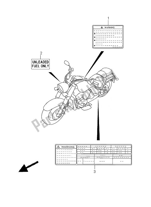 Alle onderdelen voor de Etiket van de Suzuki C 1800R VLR 1800 Intruder 2010