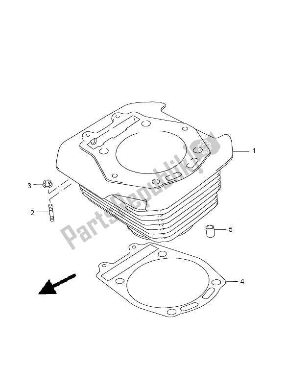 Toutes les pièces pour le Cylindre du Suzuki XF 650 Freewind 2001