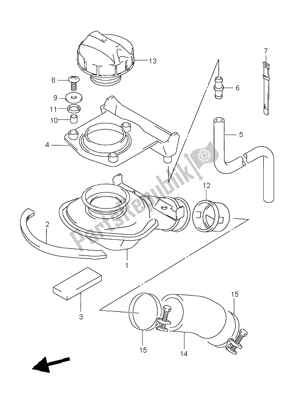 Todas las partes para Entrada De Combustible de Suzuki VL 1500 Intruder LC 1999