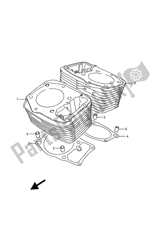Wszystkie części do Cylinder Suzuki VS 1400 Glpf Intruder 1992