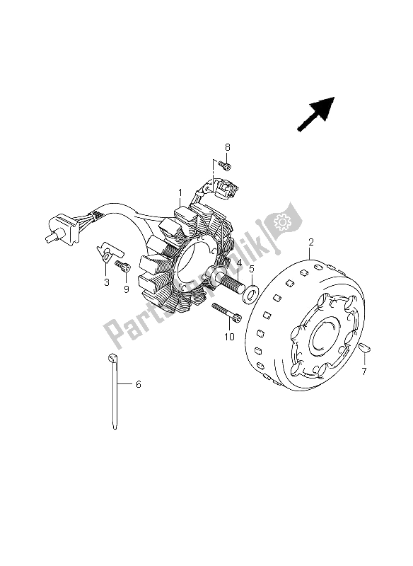 Todas las partes para Magneto de Suzuki C 1800R VLR 1800 2009