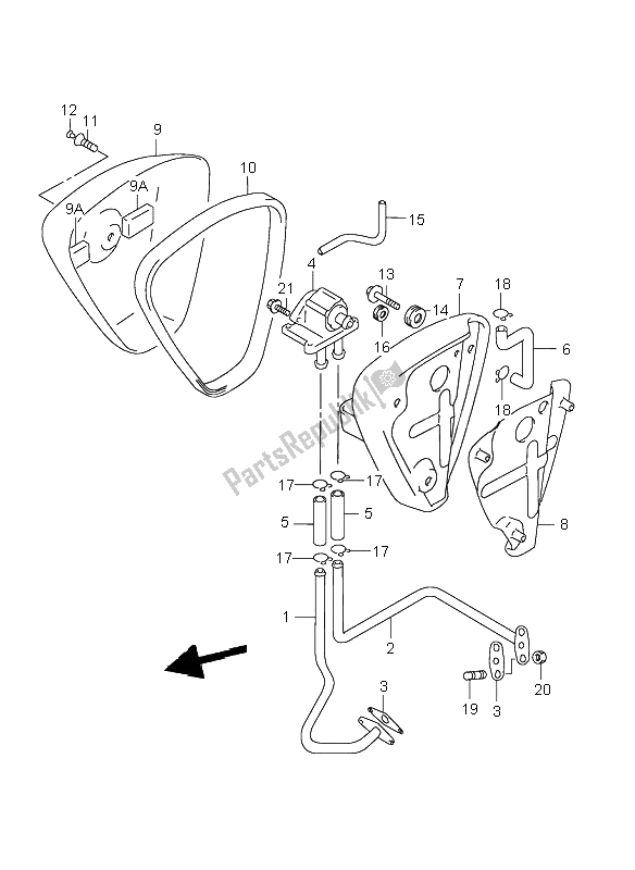 Tutte le parti per il 2nd Air (e2-e19) del Suzuki VL 1500 Intruder LC 2001