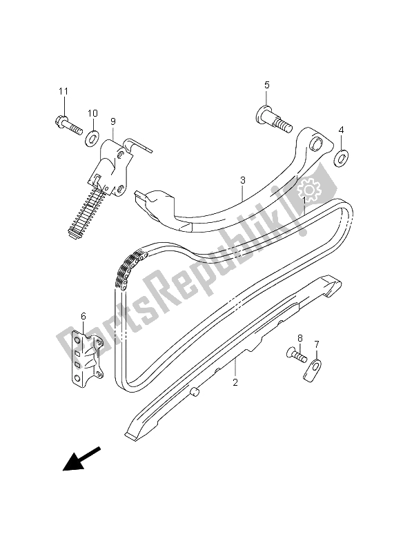 Todas las partes para Cadena De Levas de Suzuki AN 650A Burgman Executive 2009