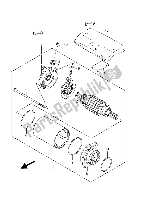 Todas las partes para Motor De Arranque de Suzuki VZ 800 Intruder 2011