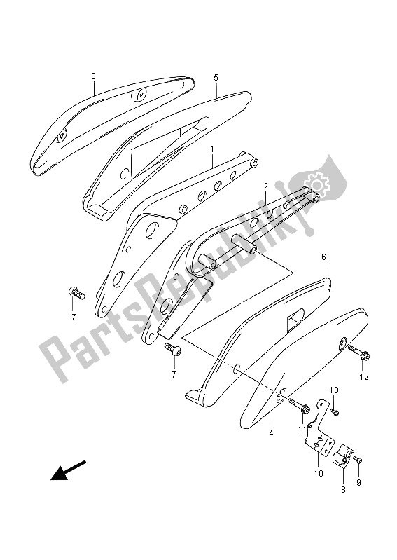 Tutte le parti per il Impugnatura Telaio (vzr1800 E19) del Suzuki VZR 1800 NZR M Intruder 2012