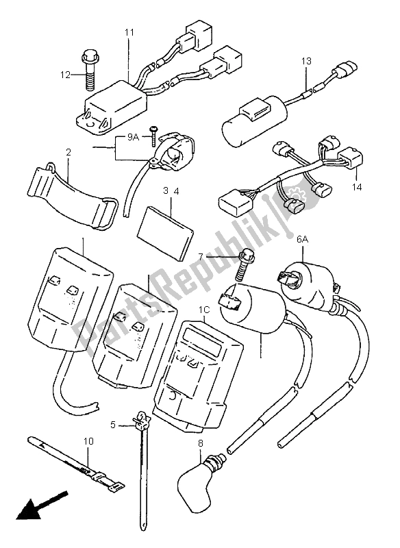 Toutes les pièces pour le électrique du Suzuki RM 250 2000
