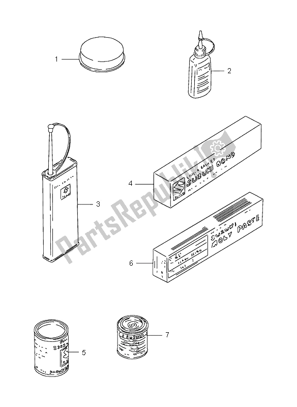 Wszystkie części do Opcjonalny Suzuki GS 500E 1997