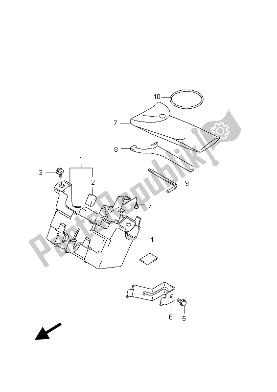 All parts for the Manual Box of the Suzuki GSF 1250 SA Bandit 2012