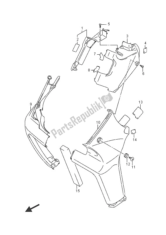 All parts for the Frame Head Cover (vzr1800bz E19) of the Suzuki VZR 1800 BZ M Intruder 2016