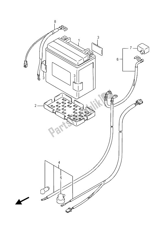 Tutte le parti per il Batteria del Suzuki VL 1500T Intruder 2015