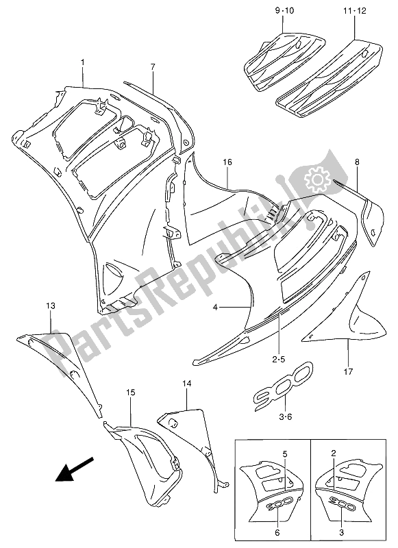 Wszystkie części do Pod Maskownic? Suzuki RF 900R 1994