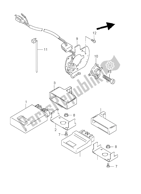 Tutte le parti per il Generatore Di Segnale del Suzuki GSX 750F 1998