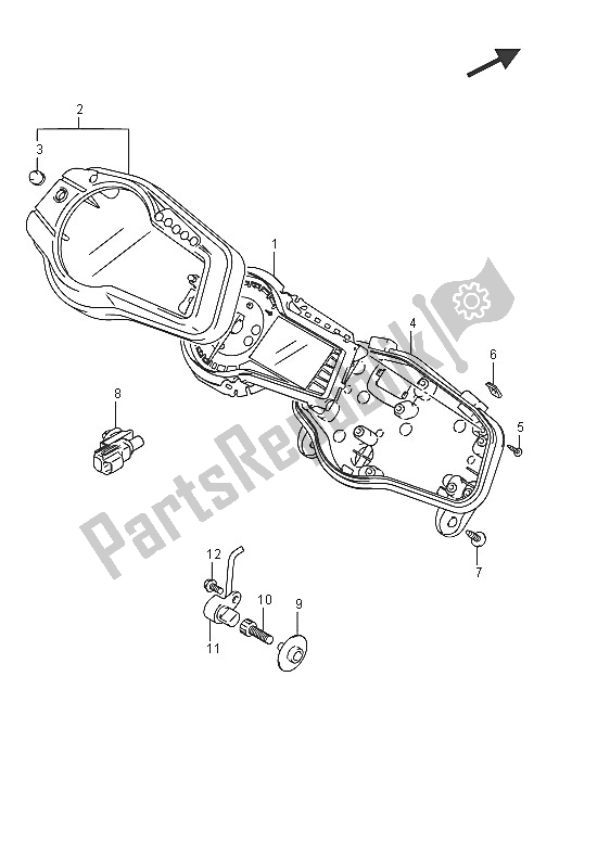 Wszystkie części do Pr? Dko? Ciomierz Suzuki DL 650 AXT V Strom 2016