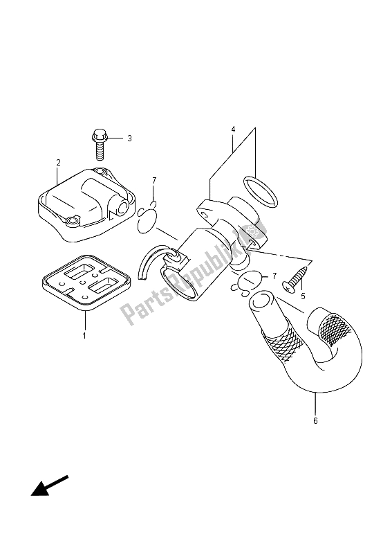 All parts for the 2nd Air of the Suzuki AN 650Z Burgman Executive 2015