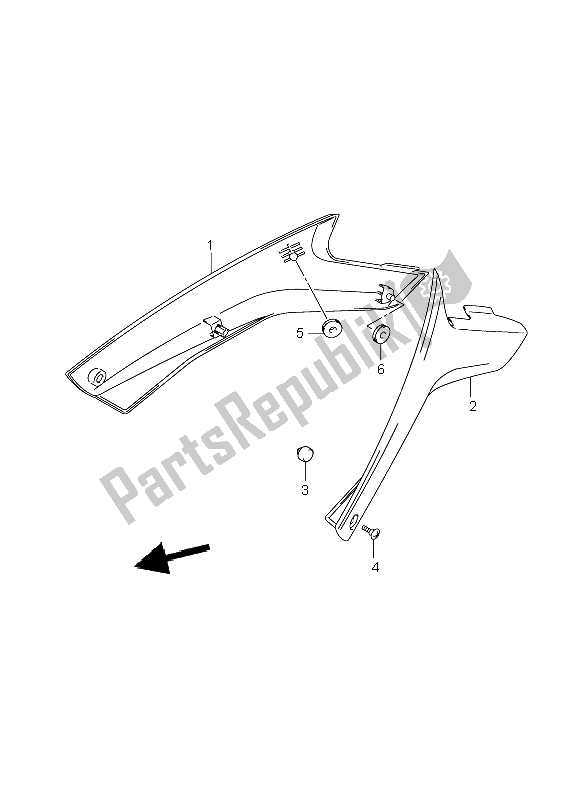 Todas las partes para Cubierta De Marco de Suzuki DL 1000 V Strom 2008